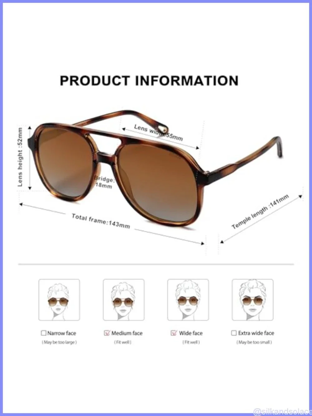 Retro Polarized Aviator Sunglasses UV400 TAC Lens Full Frame Unisex